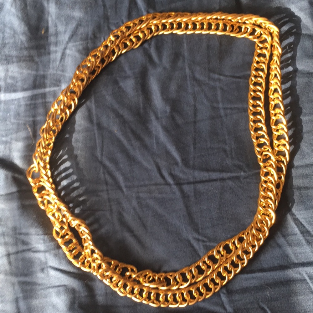 Gold plated chain 77 mm ?